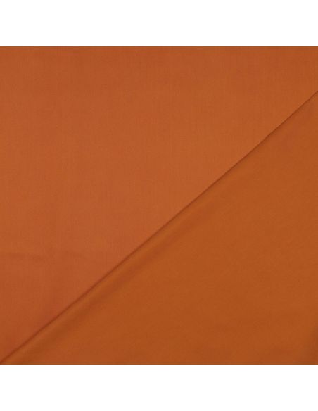 Tissu satin de coton - Brique