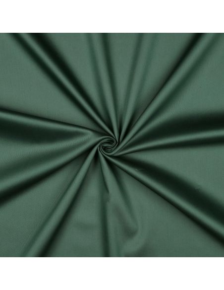 Tissu satin de coton - Vert foncé