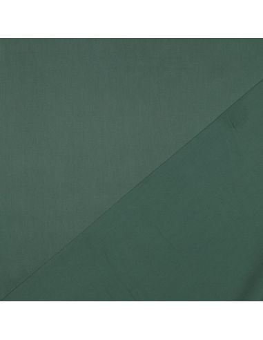 Tissu satin de coton - Vert foncé