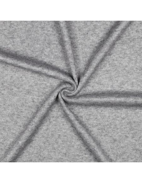Tissu maille tricot mélangé - Gris