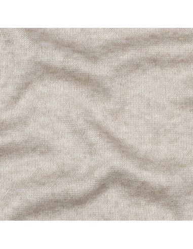 Tissu maille tricot mélangé - Beige
