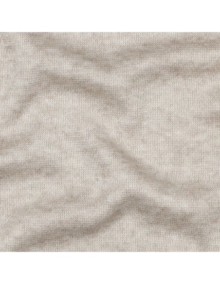 Tissu maille tricot mélangé - Beige