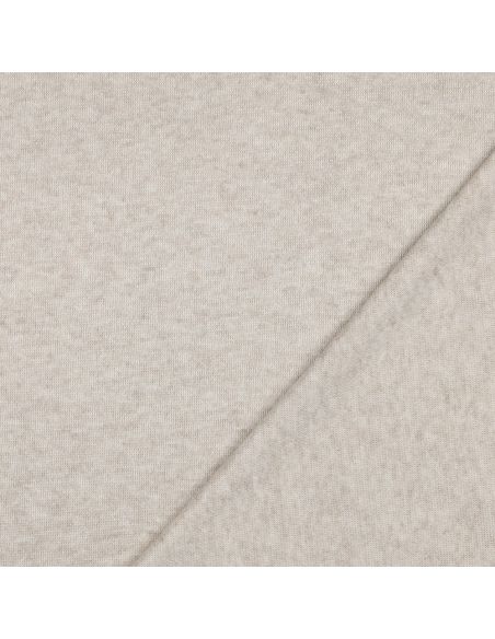 Tissu maille tricot mélangé - Beige