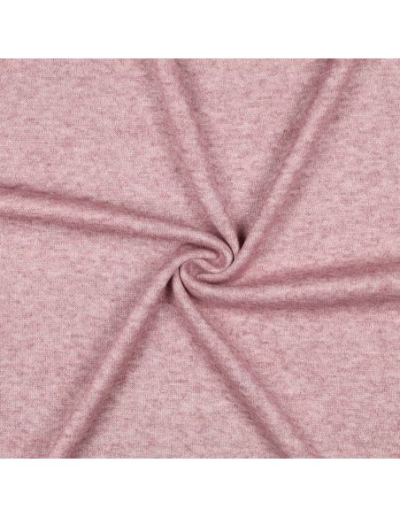 Tissu maille tricot mélangé - Mauve