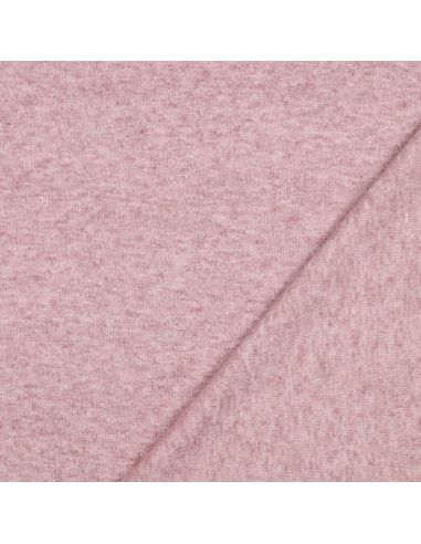 Tissu maille tricot mélangé - Mauve