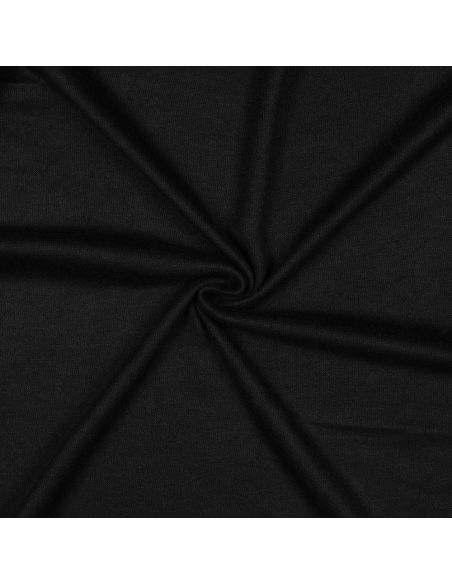 Tissu maille tricot mélangé - Noir