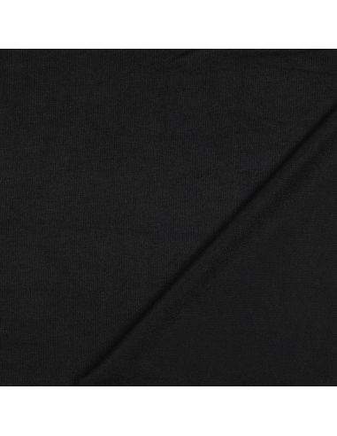 Tissu maille tricot mélangé - Noir