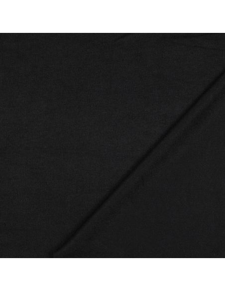 Tissu maille tricot mélangé - Noir