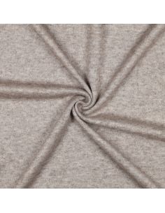 Tissu maille tricot mélangé - Taupe