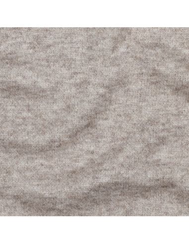Tissu maille tricot mélangé - Taupe