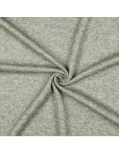 Tissu maille tricot mélangé - Vert amande
