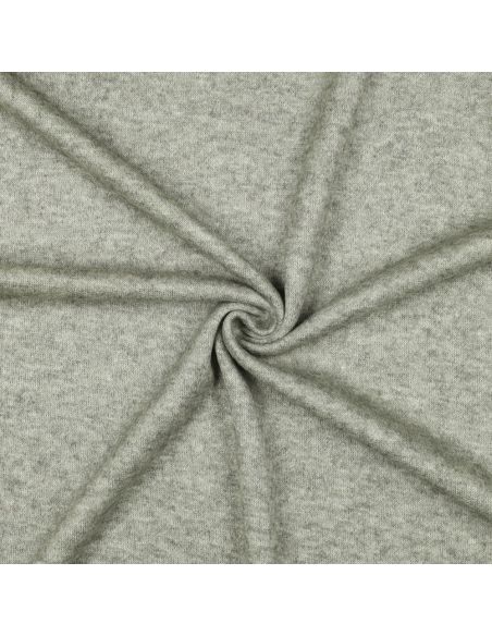 Tissu maille tricot mélangé - Vert amande