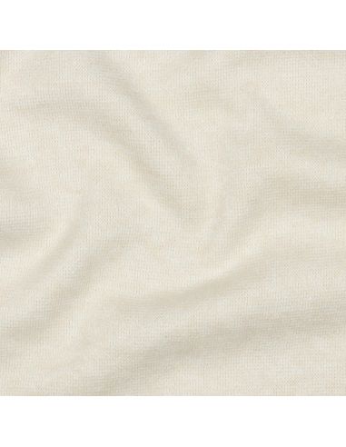 Tissu maille tricot mélangé - Écru