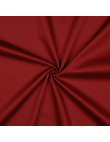 Tissu satin de coton - Rouge foncé