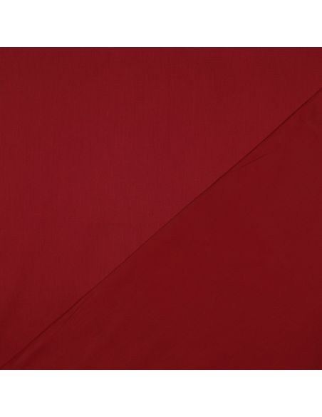 Tissu satin de coton - Rouge foncé