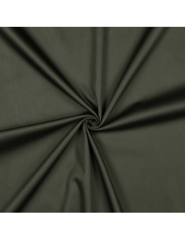 Tissu satin de coton - Vert armée