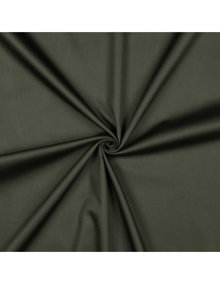 Tissu satin de coton - Vert armée