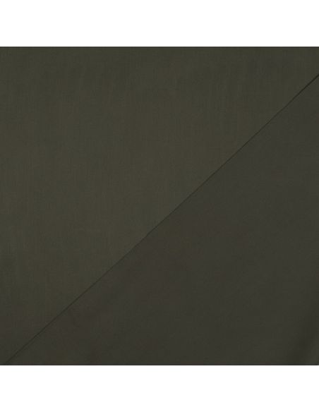 Tissu satin de coton - Vert armée