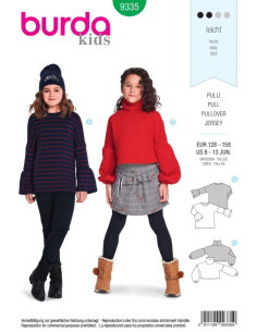 Patron de pull - Burda 9335