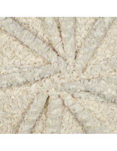 Tissu fausse fourrure - Écru