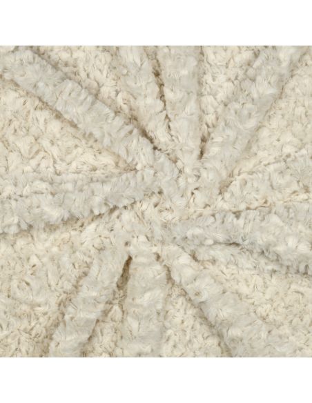 Tissu fausse fourrure - Écru