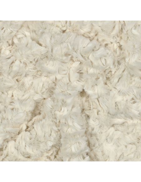 Tissu fausse fourrure - Écru