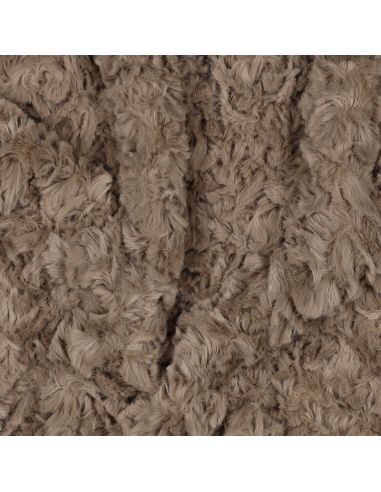 Tissu fausse fourrure - Marron