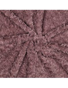 Tissu fausse fourrure - Vieux rose