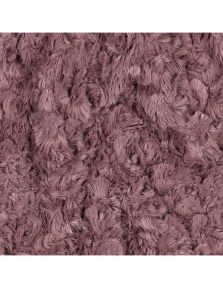 Tissu fausse fourrure - Vieux rose