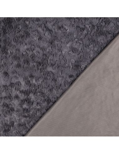 Tissu fausse fourrure - Gris