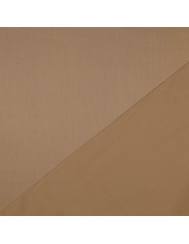 Tissu satin de coton - Canelle
