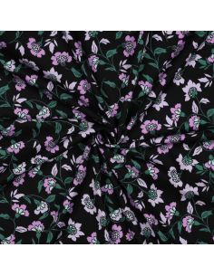 Tissu viscose lourde stretch Rosella - Noir