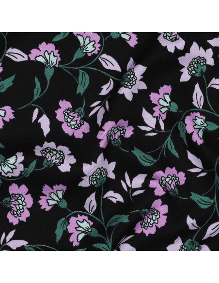 Tissu viscose lourde stretch Rosella - Noir