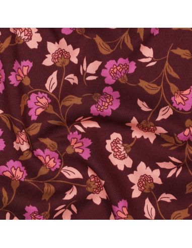 Tissu viscose lourde stretch Rosella - Bordeaux