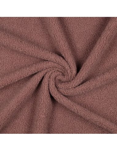 Tissu polaire Teddy double face - Blush