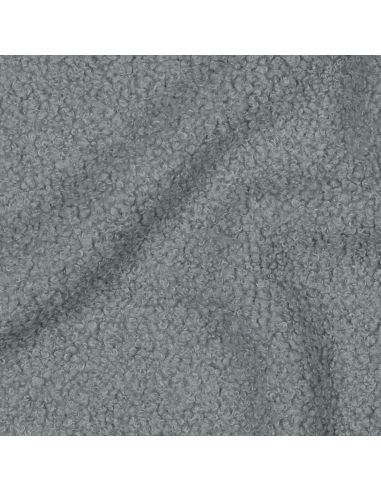 Tissu polaire Teddy double face - Gris bleu