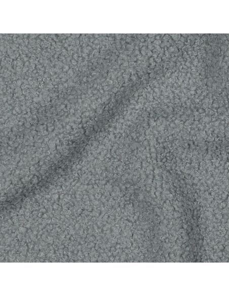 Tissu polaire Teddy double face - Gris bleu