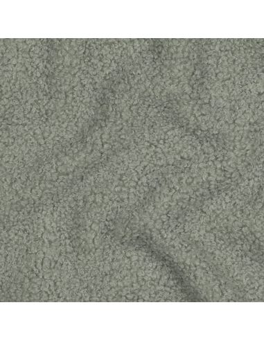 Tissu polaire Teddy double face - Vert de gris