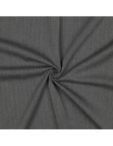 Tissu chevrons stretch fin - Gris