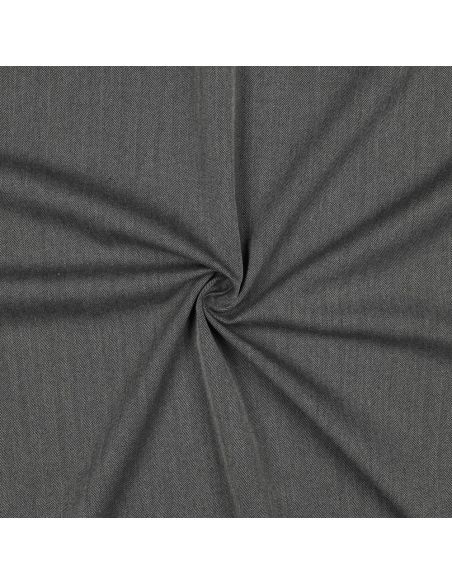 Tissu chevrons stretch fin - Gris