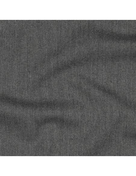 Tissu chevrons stretch fin - Gris