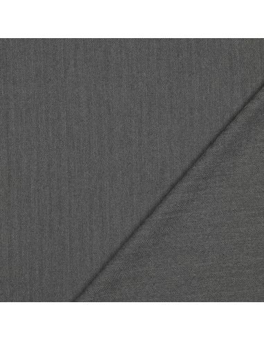 Tissu chevrons stretch fin - Gris