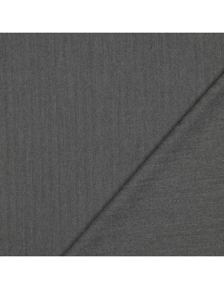 Tissu chevrons stretch fin - Gris