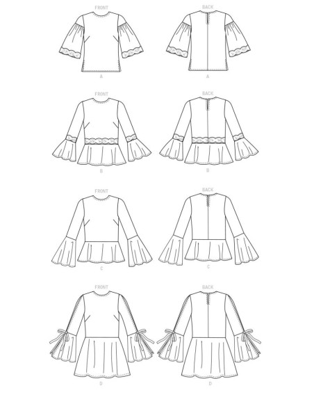 Patron de haut - Butterick 6592