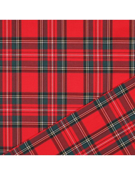 Tissus tartan écossais - Rouge
