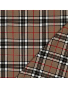 Tissus tartan écossais - Camel