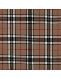 Tissus tartan écossais - Camel 2