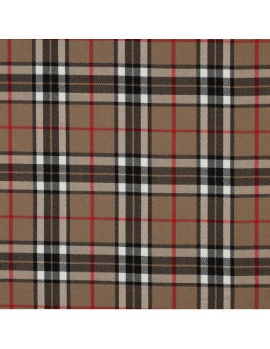 Tissus tartan écossais - Camel