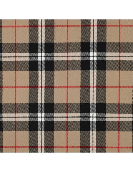 Tissus tartan écossais - Camel et noir