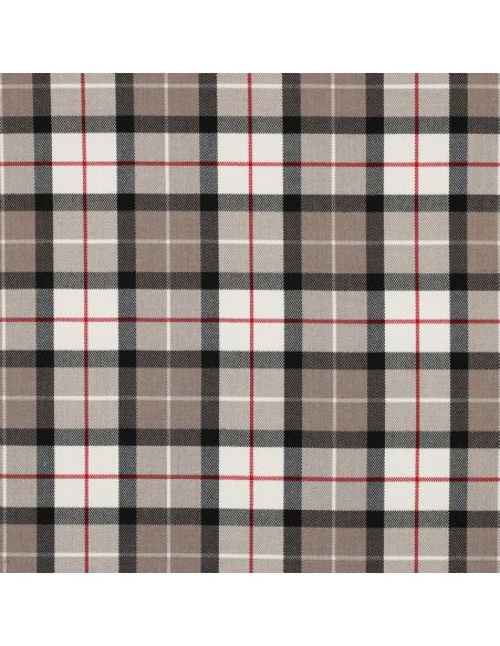 Tissus tartan écossais - Taupe et noir